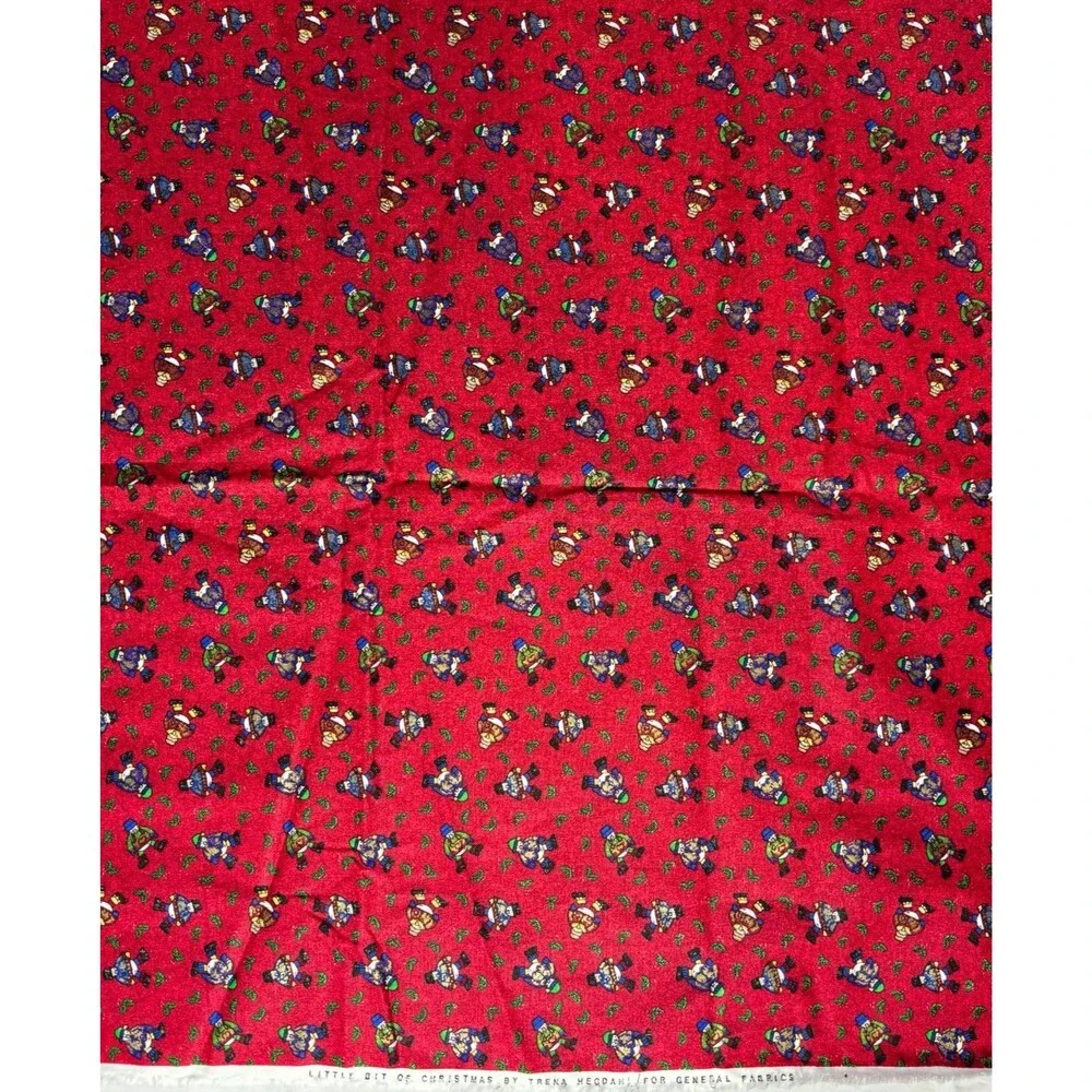 Vintage General Fabrics Little Bit of Christmas Trena Hegdahl Fabric 36
